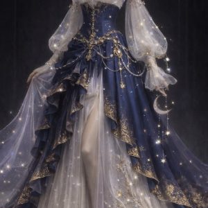 Vestido lunar-1 sola unidad